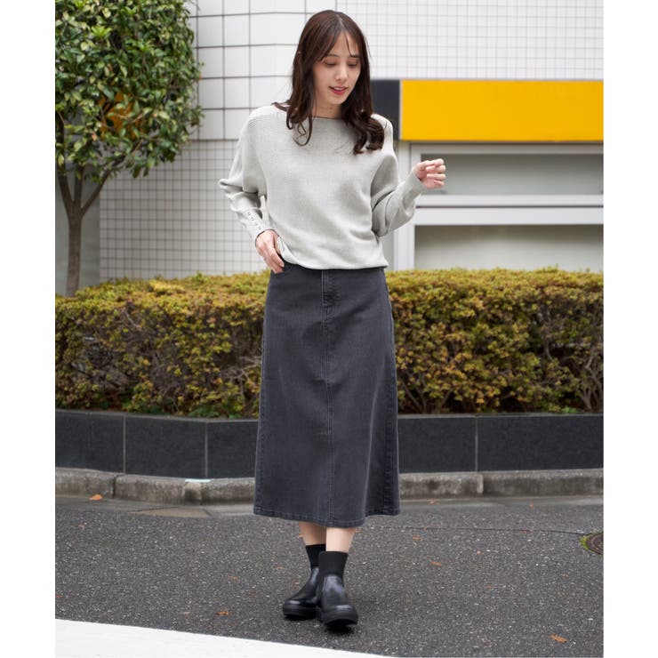 横リブドルマンラメニットプルオーバー | ikka  | 詳細画像21 