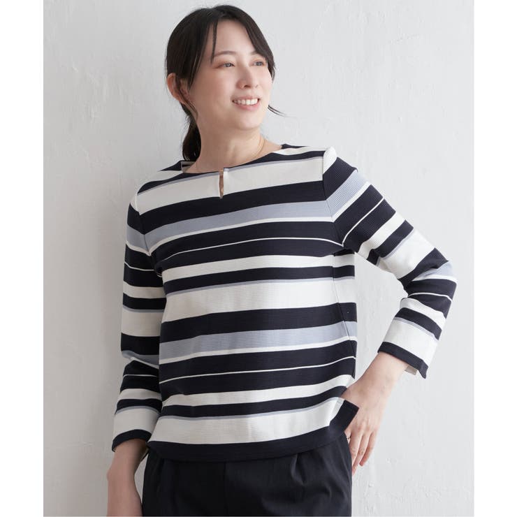 テンダーロイン　ボーダーヘンリーネック 2枚セット オーバーサイズヘンリーネックニットセーター CM0061 – YOLO