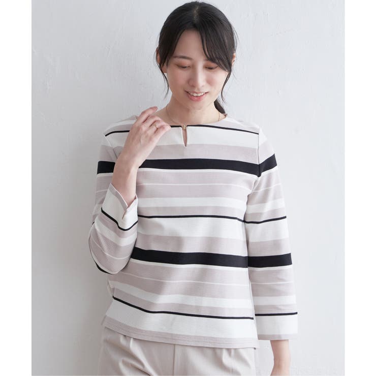 テンダーロイン　ボーダーヘンリーネック 2枚セット 90's ST JOHN'S BAY ボーダー柄 ヘンリーネックカットソー