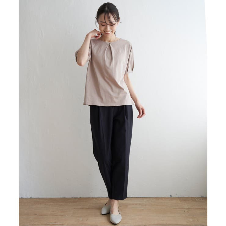 【接触冷感／吸水速乾】マルチファンクションラメコードプルオーバー【UVカット】 | ikka  | 詳細画像9 