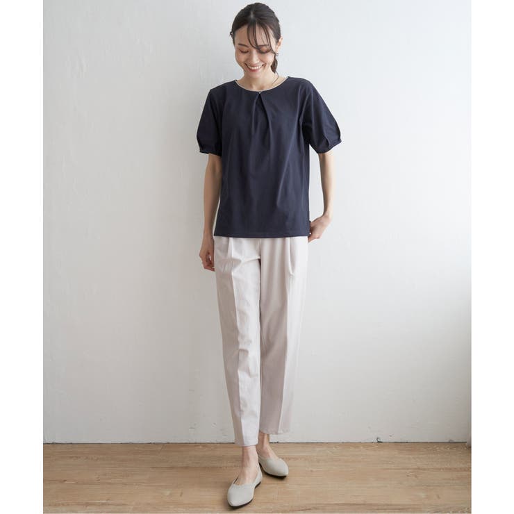 【接触冷感／吸水速乾】マルチファンクションラメコードプルオーバー【UVカット】 | ikka  | 詳細画像3 