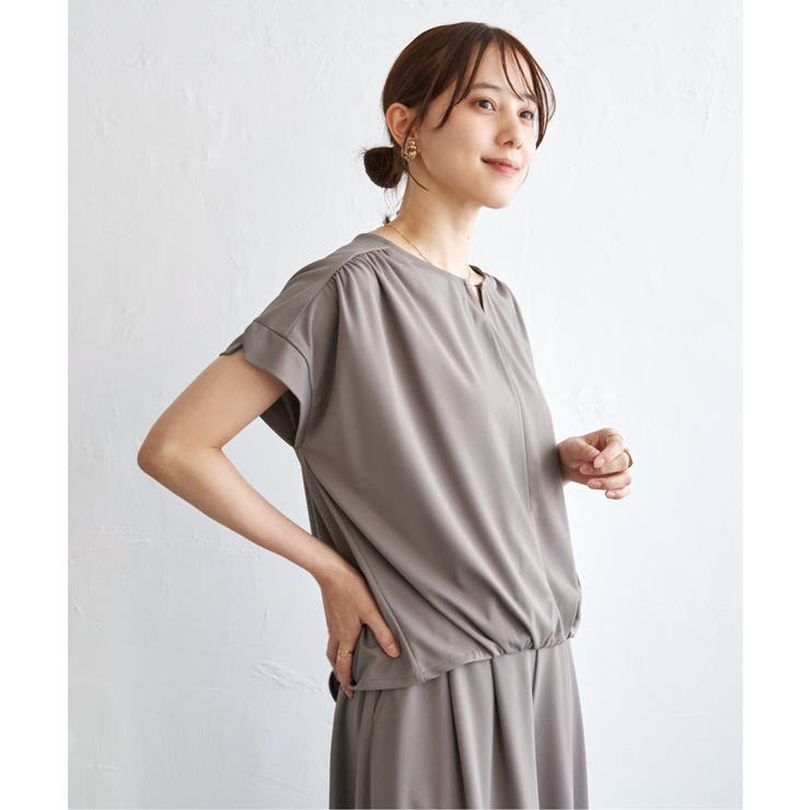 モカ | 【セットアップ対応】GOKU楽冷感半袖プルオーバー | ikka 