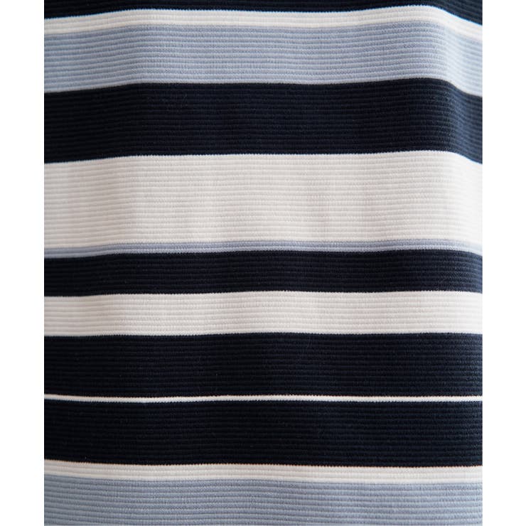 リップルボーダーキーネックプルオーバー | ikka  | 詳細画像18 