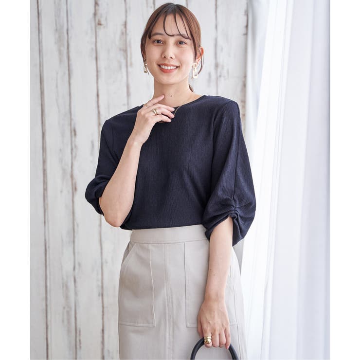 ジャガードホイップスリーブプルオーバー | ikka  | 詳細画像7 