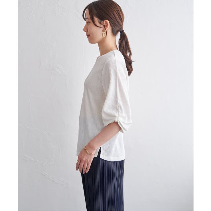 ジャガードホイップスリーブプルオーバー | ikka  | 詳細画像18 