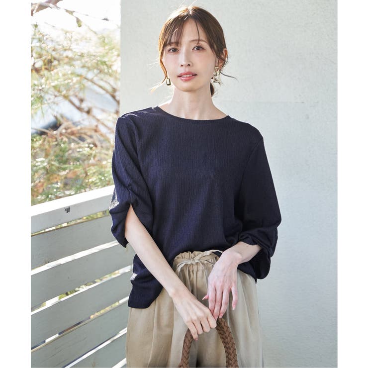 ジャガードホイップスリーブプルオーバー | ikka  | 詳細画像2 