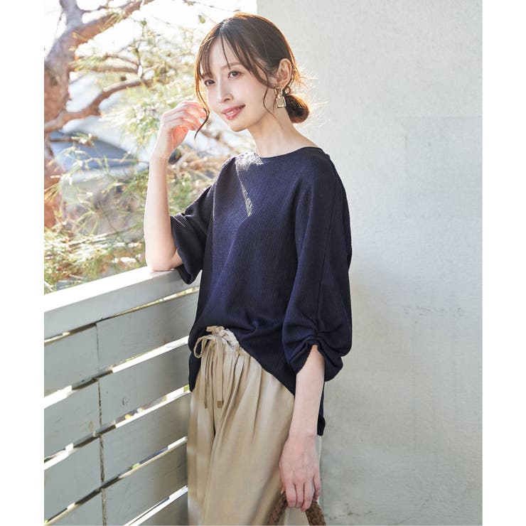 ジャガードホイップスリーブプルオーバー | ikka  | 詳細画像3 