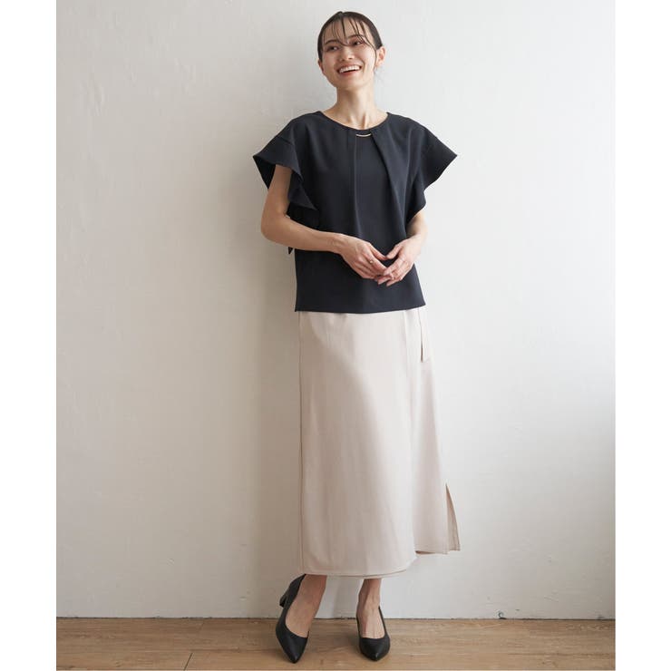 麻調バー付きブラウス | ikka  | 詳細画像6