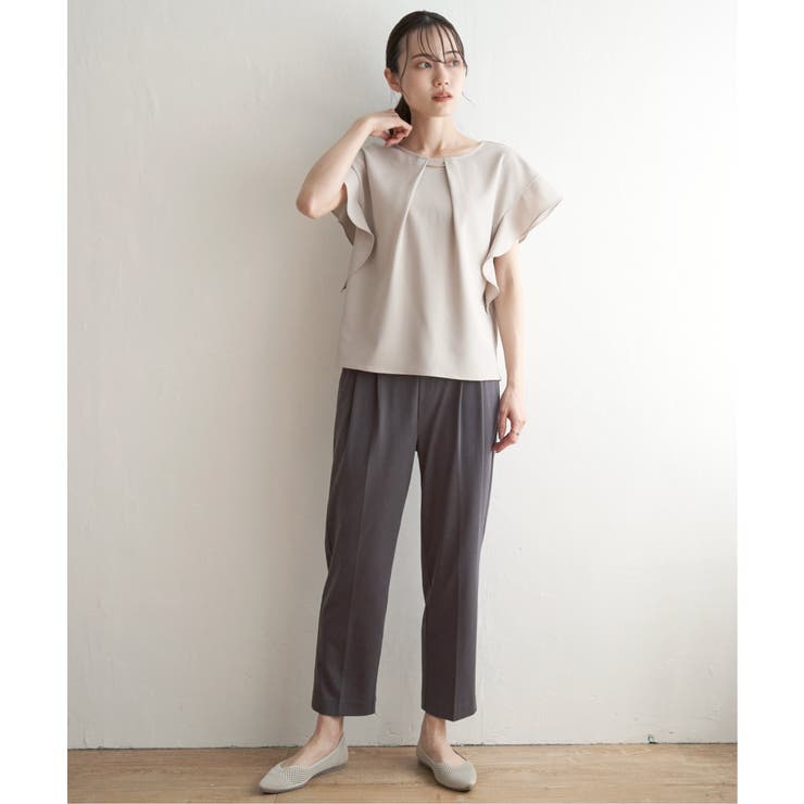 麻調バー付きブラウス | ikka  | 詳細画像9