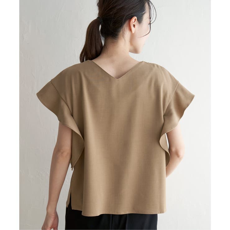 麻調バー付きブラウス | ikka  | 詳細画像11