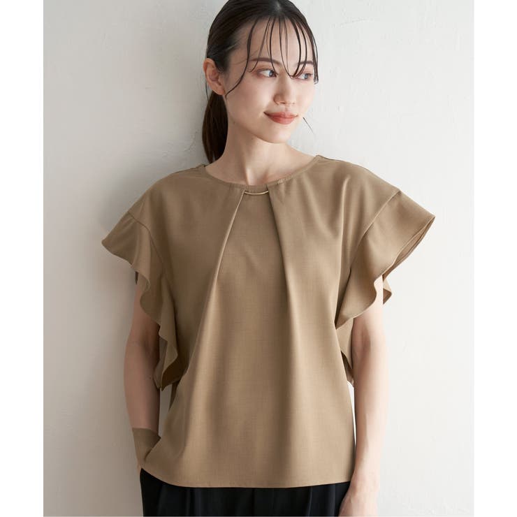 麻調バー付きブラウス | ikka  | 詳細画像12