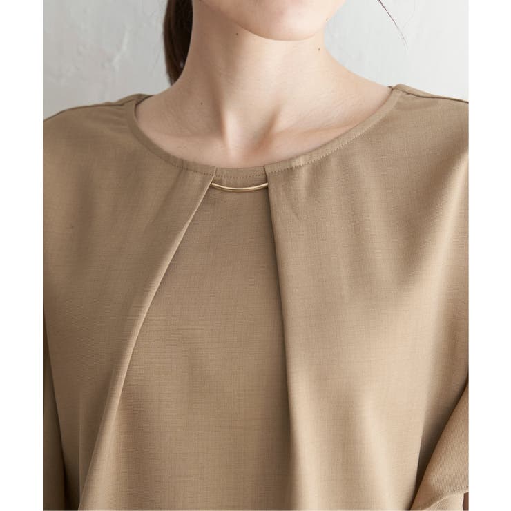 麻調バー付きブラウス | ikka  | 詳細画像14