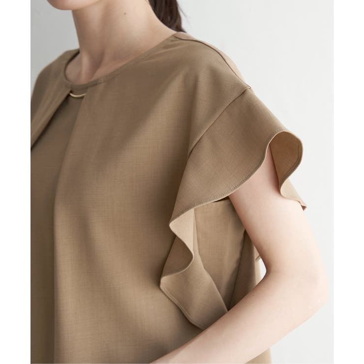 麻調バー付きブラウス | ikka  | 詳細画像15