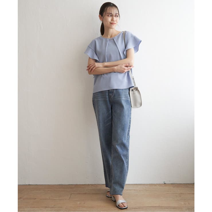 麻調バー付きブラウス | ikka  | 詳細画像4