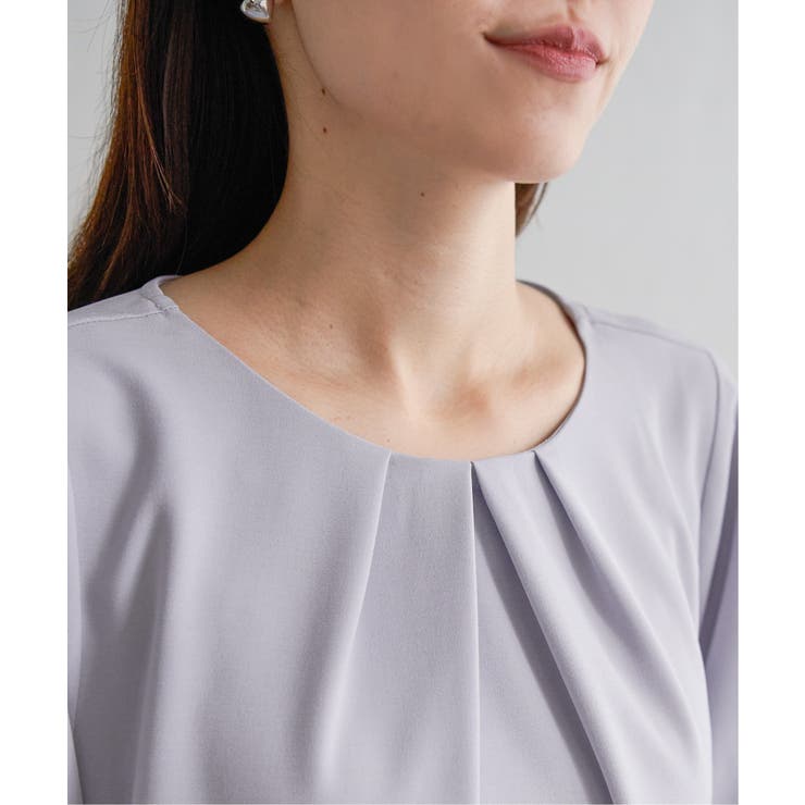 ドライタッチ袖リボンブラウス | ikka  | 詳細画像15 