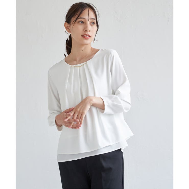 チャームデザインブラウス | ikka  | 詳細画像9 