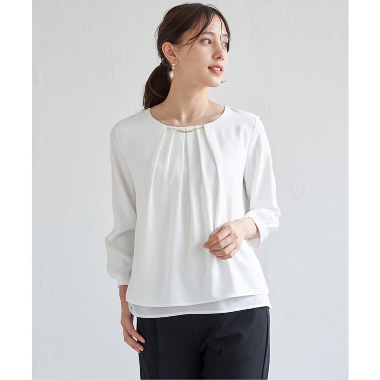 チャームデザインブラウス | ikka  | 詳細画像10 