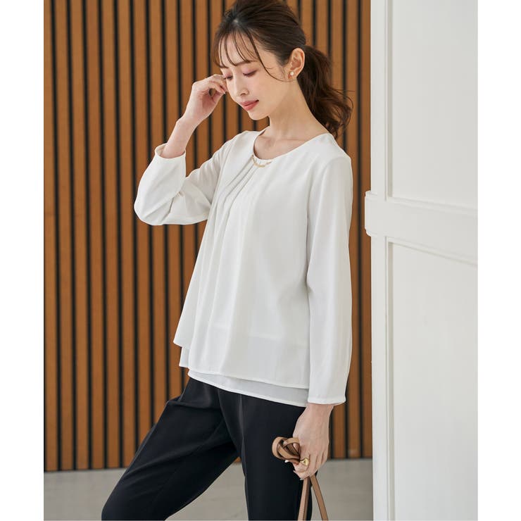 チャームデザインブラウス | ikka  | 詳細画像2 