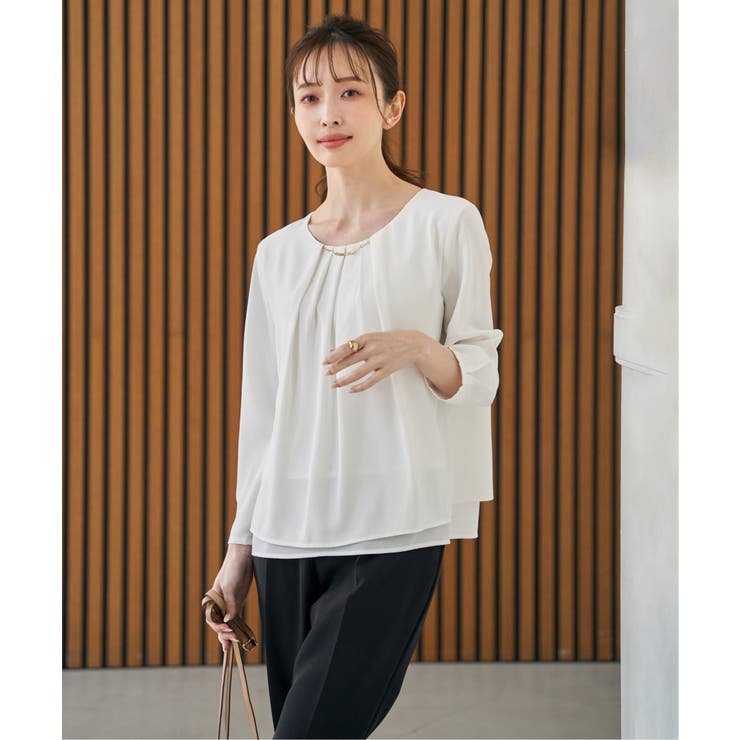 チャームデザインブラウス | ikka  | 詳細画像3 