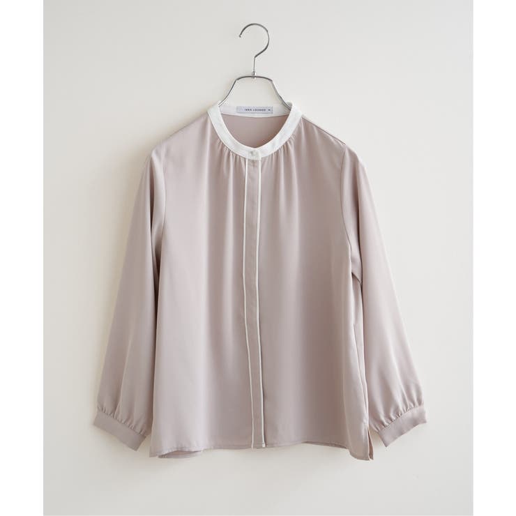 ジョーゼットバイカラーブラウス | ikka  | 詳細画像11 