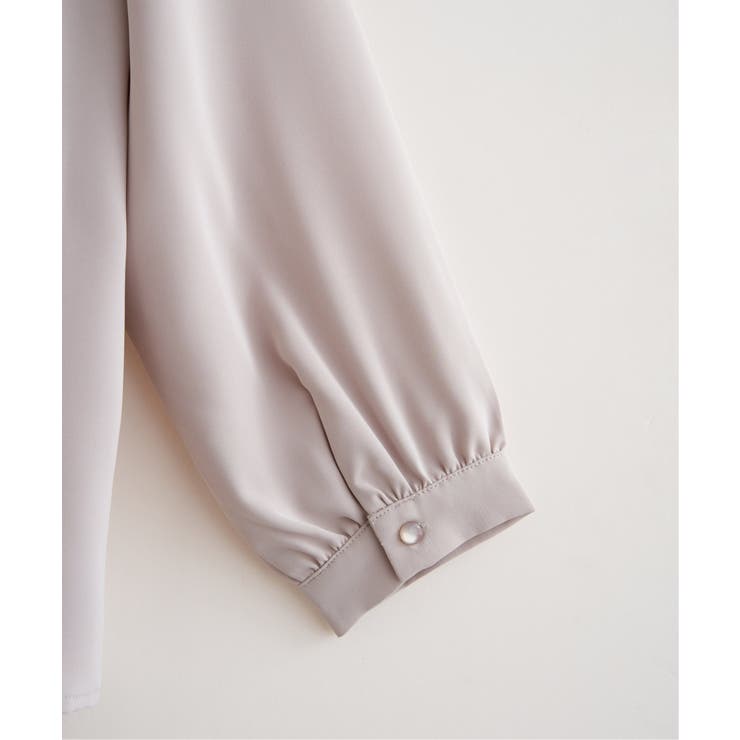 ジョーゼットバイカラーブラウス | ikka  | 詳細画像14 