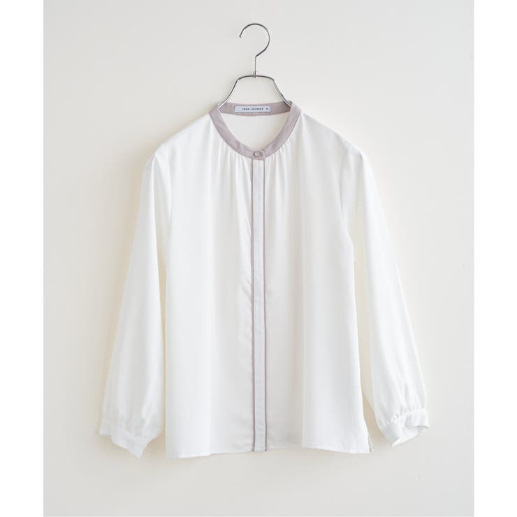 ジョーゼットバイカラーブラウス | ikka  | 詳細画像21 