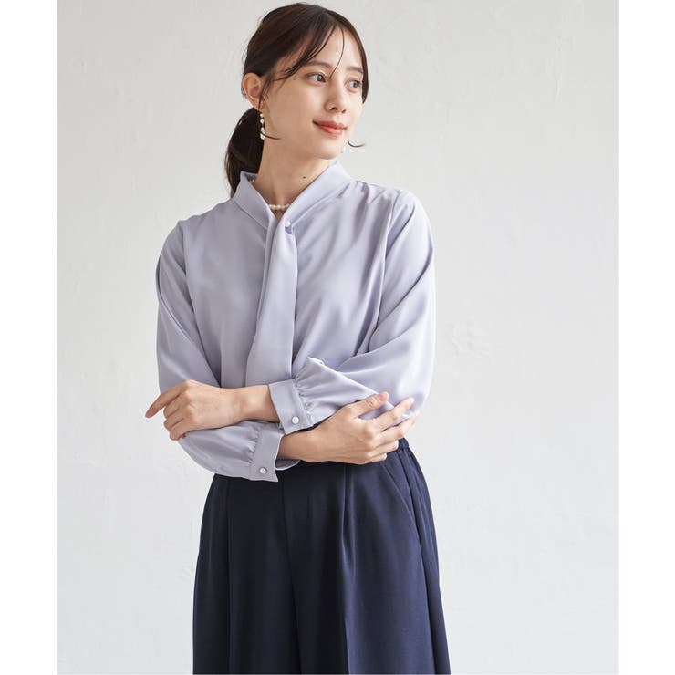 ボータイデザインブラウス | ikka  | 詳細画像9 