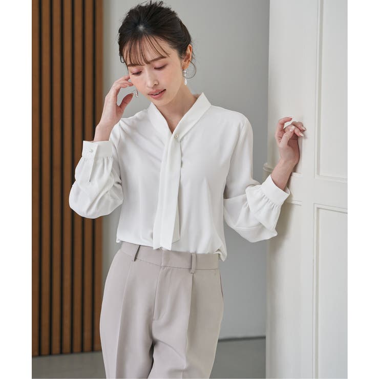 ボータイデザインブラウス | ikka  | 詳細画像13 