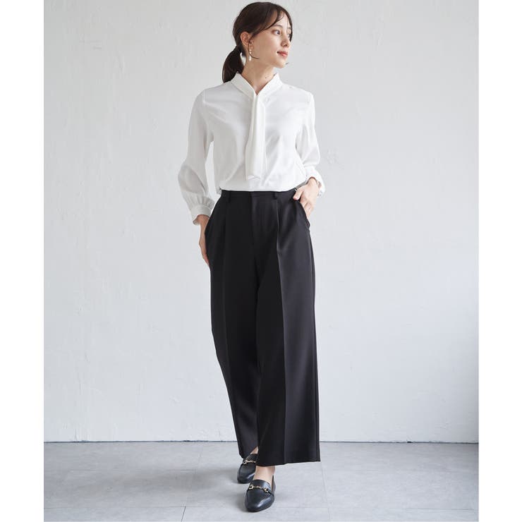 ボータイデザインブラウス | ikka  | 詳細画像17 