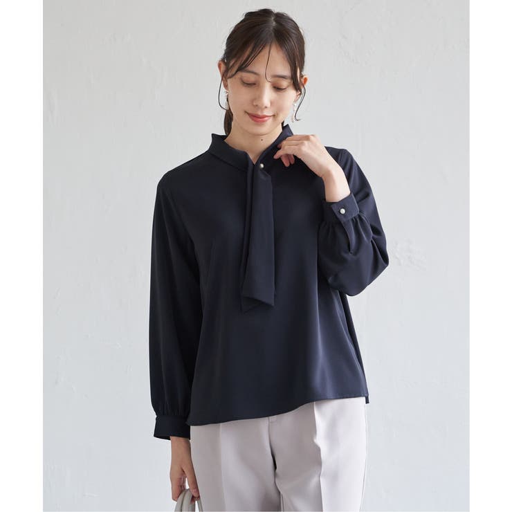 ボータイデザインブラウス | ikka  | 詳細画像25 