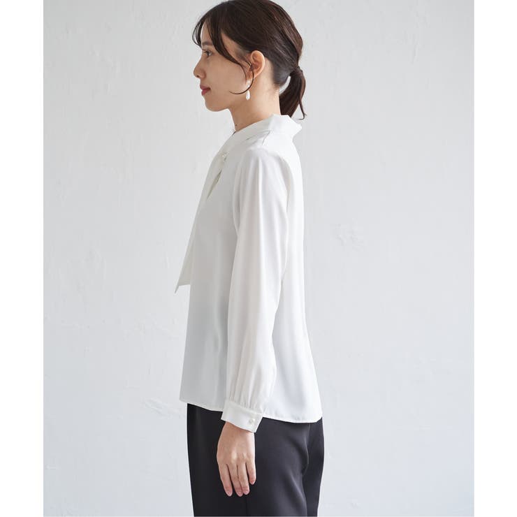 ボータイデザインブラウス | ikka  | 詳細画像30 