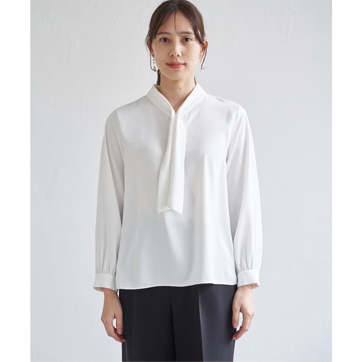 ボータイデザインブラウス | ikka  | 詳細画像32 