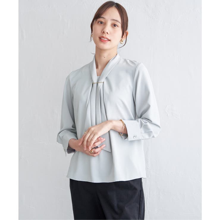 3WAYボウタイ付きブラウス | ikka  | 詳細画像1 