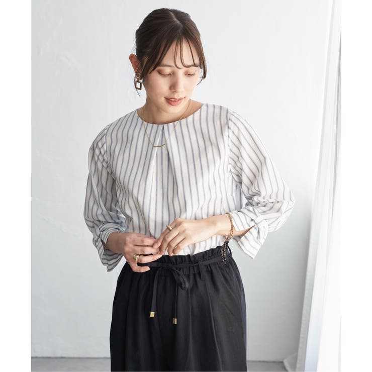 2WAY袖リボンブラウス | ikka  | 詳細画像14 