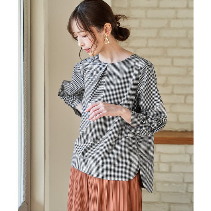 2WAY袖リボンブラウス | ikka  | 詳細画像1 