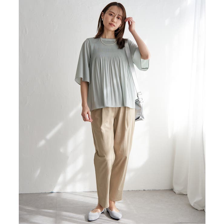 【セットアップ対応】GOKU楽ワークテーパードパンツ  | ikka  | 詳細画像5 