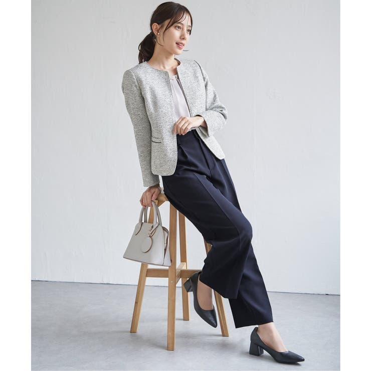 【洗濯機で洗える／セットアップ対応】ウォッシャブルワイドパンツ | ikka  | 詳細画像8 