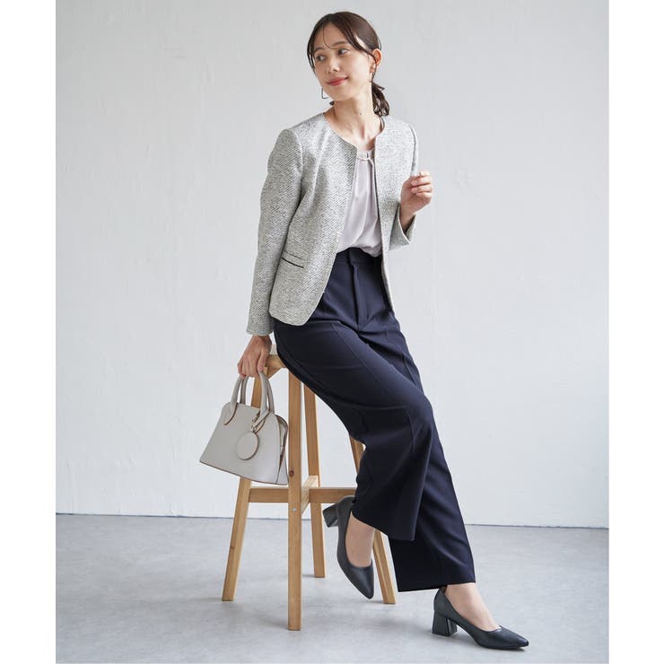 【洗濯機で洗える／セットアップ対応】ウォッシャブルワイドパンツ | ikka  | 詳細画像9 