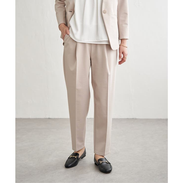 グレージュ | 【セットアップ対応】GOKU楽ワークポンチテーパードパンツ | ikka 