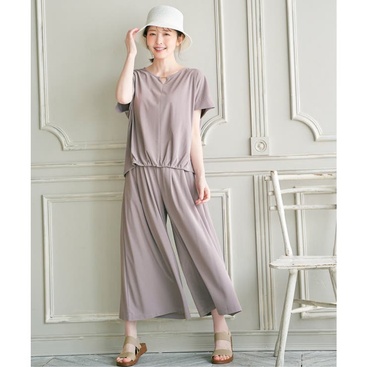 【セットアップ対応】GOKU楽さらっとリラックスパンツ | ikka  | 詳細画像8 