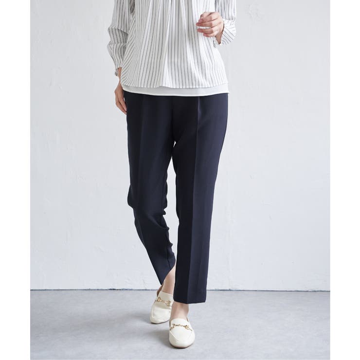 【洗濯機で洗える／セットアップ対応】ウォッシャブルテーパードパンツ | ikka  | 詳細画像10 