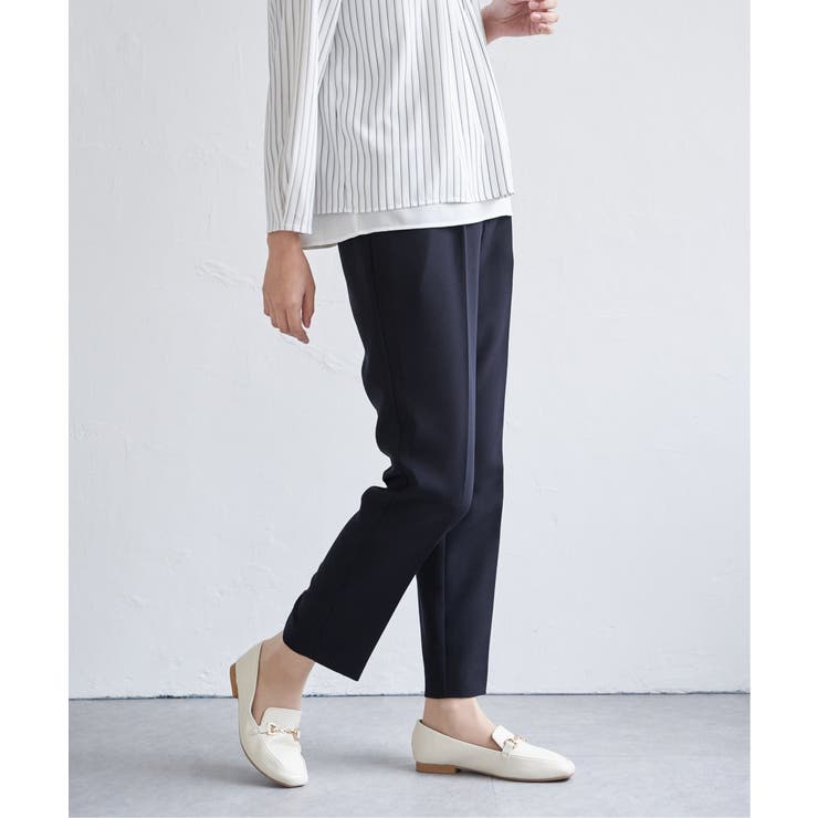 【洗濯機で洗える／セットアップ対応】ウォッシャブルテーパードパンツ | ikka  | 詳細画像11 