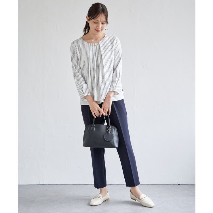 【洗濯機で洗える／セットアップ対応】ウォッシャブルテーパードパンツ | ikka  | 詳細画像17 