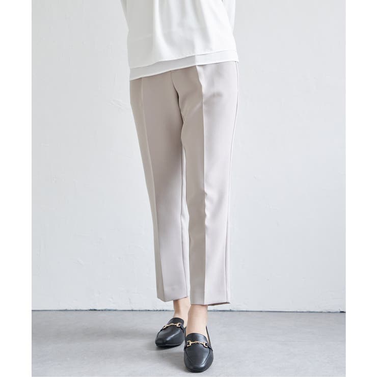 【洗濯機で洗える／セットアップ対応】ウォッシャブルテーパードパンツ | ikka  | 詳細画像18 