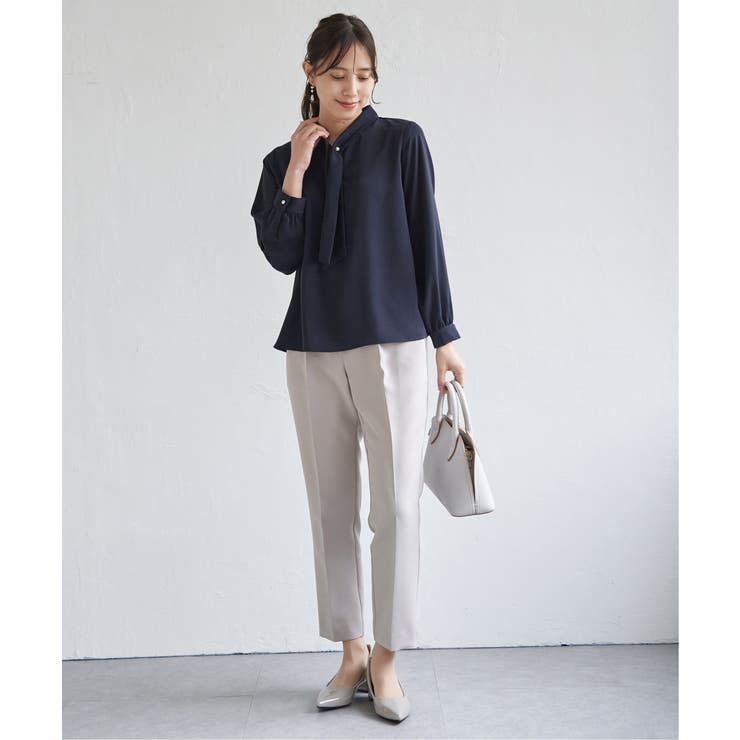 【洗濯機で洗える／セットアップ対応】ウォッシャブルテーパードパンツ | ikka  | 詳細画像23 