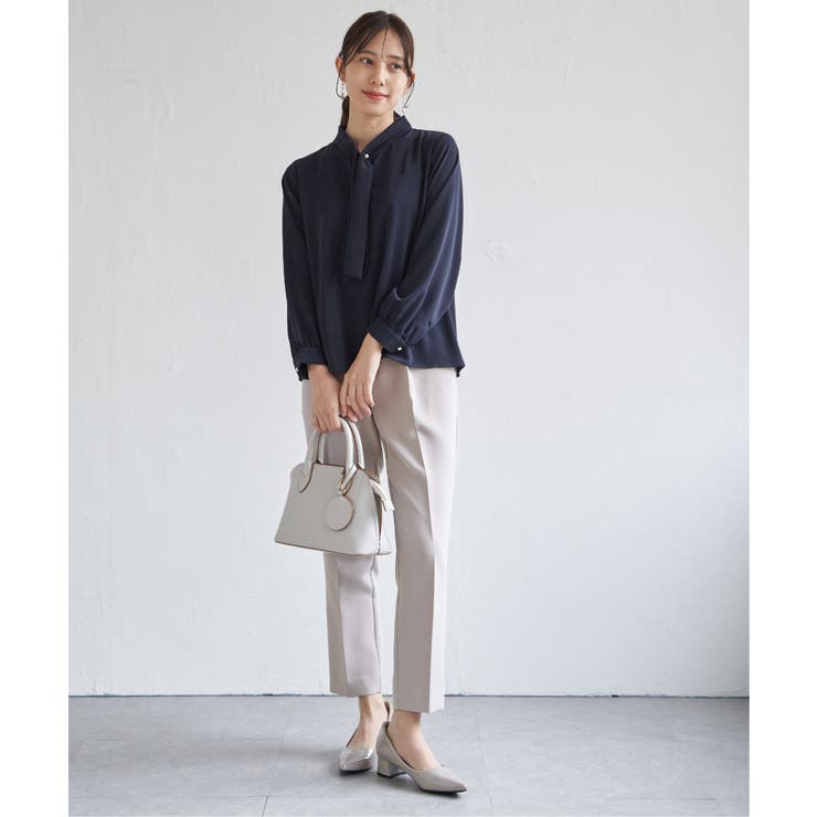 【洗濯機で洗える／セットアップ対応】ウォッシャブルテーパードパンツ | ikka  | 詳細画像24 