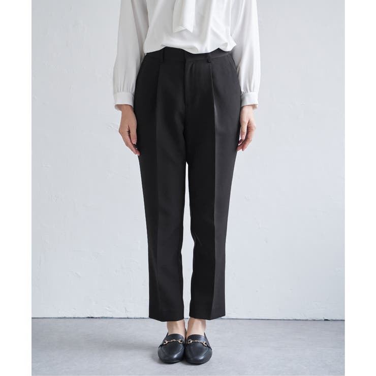 【洗濯機で洗える／セットアップ対応】ウォッシャブルテーパードパンツ | ikka  | 詳細画像27 