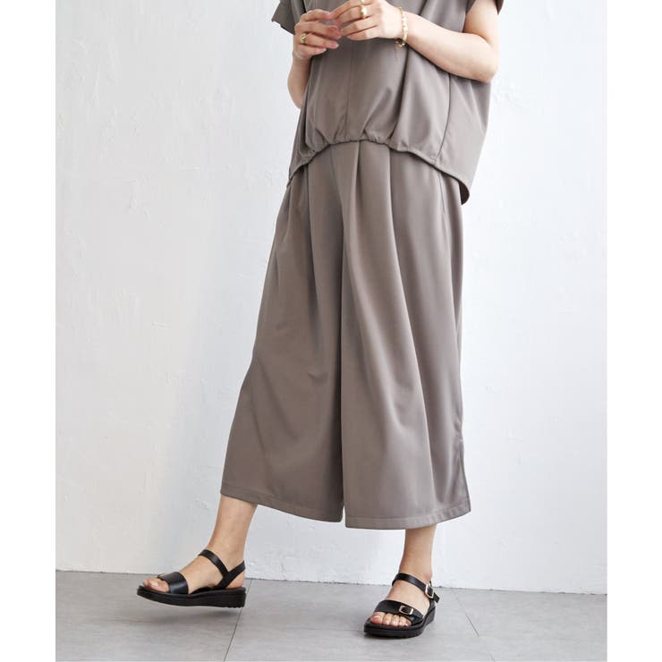 【セットアップ対応】GOKU楽冷感スリットガウチョ | ikka  | 詳細画像9 