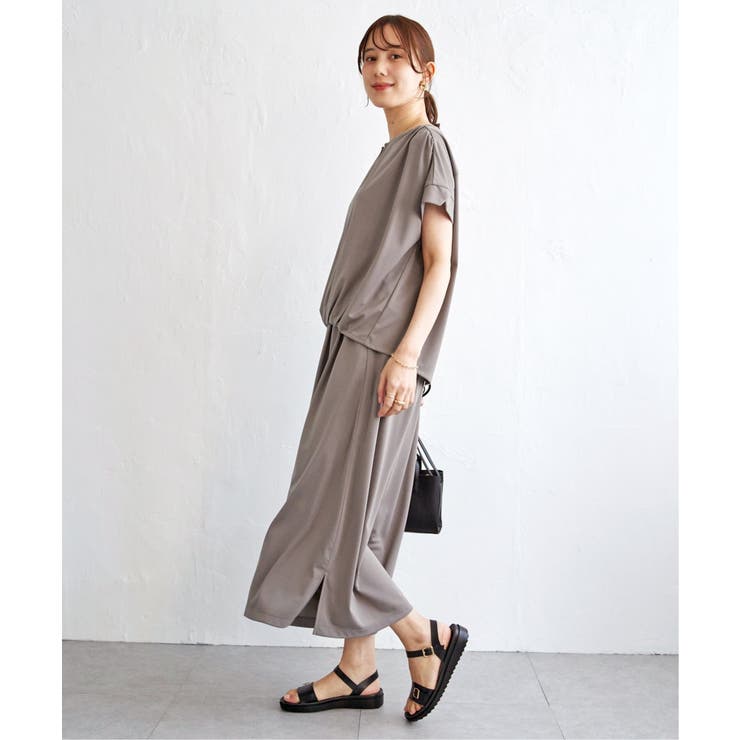 【セットアップ対応】GOKU楽冷感スリットガウチョ | ikka  | 詳細画像10 