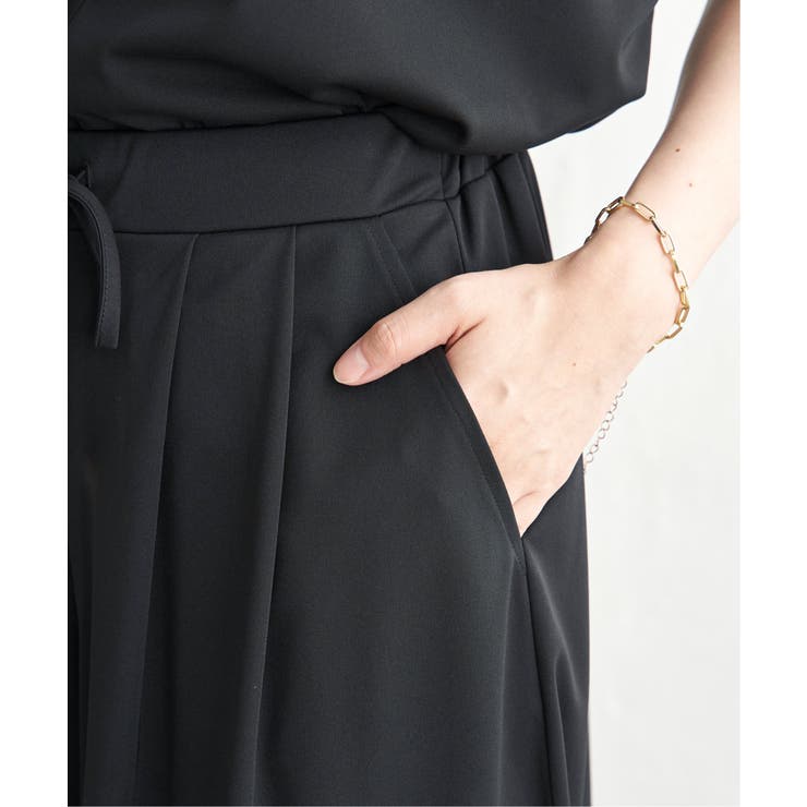 【セットアップ対応】GOKU楽冷感スリットガウチョ | ikka  | 詳細画像17 